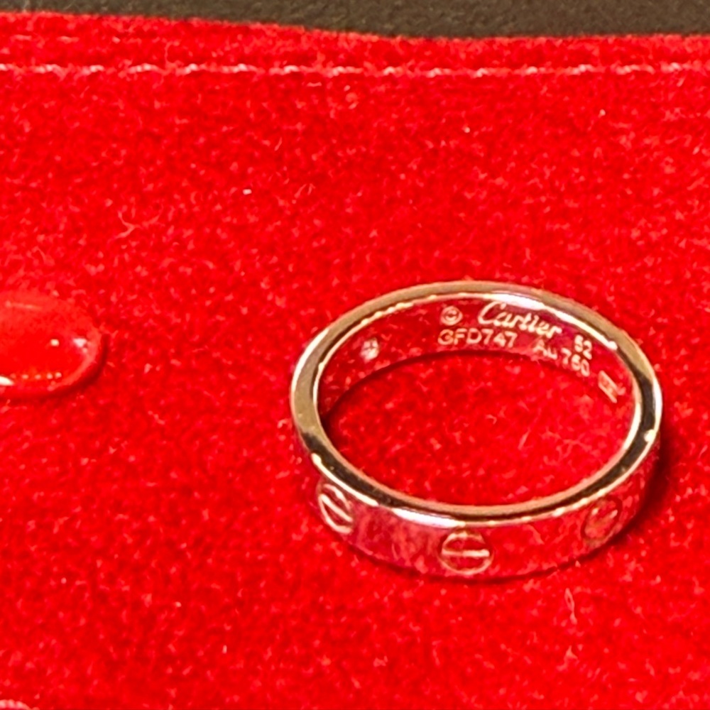Cartier Silver Ring with diamond - Picture 3 of 6